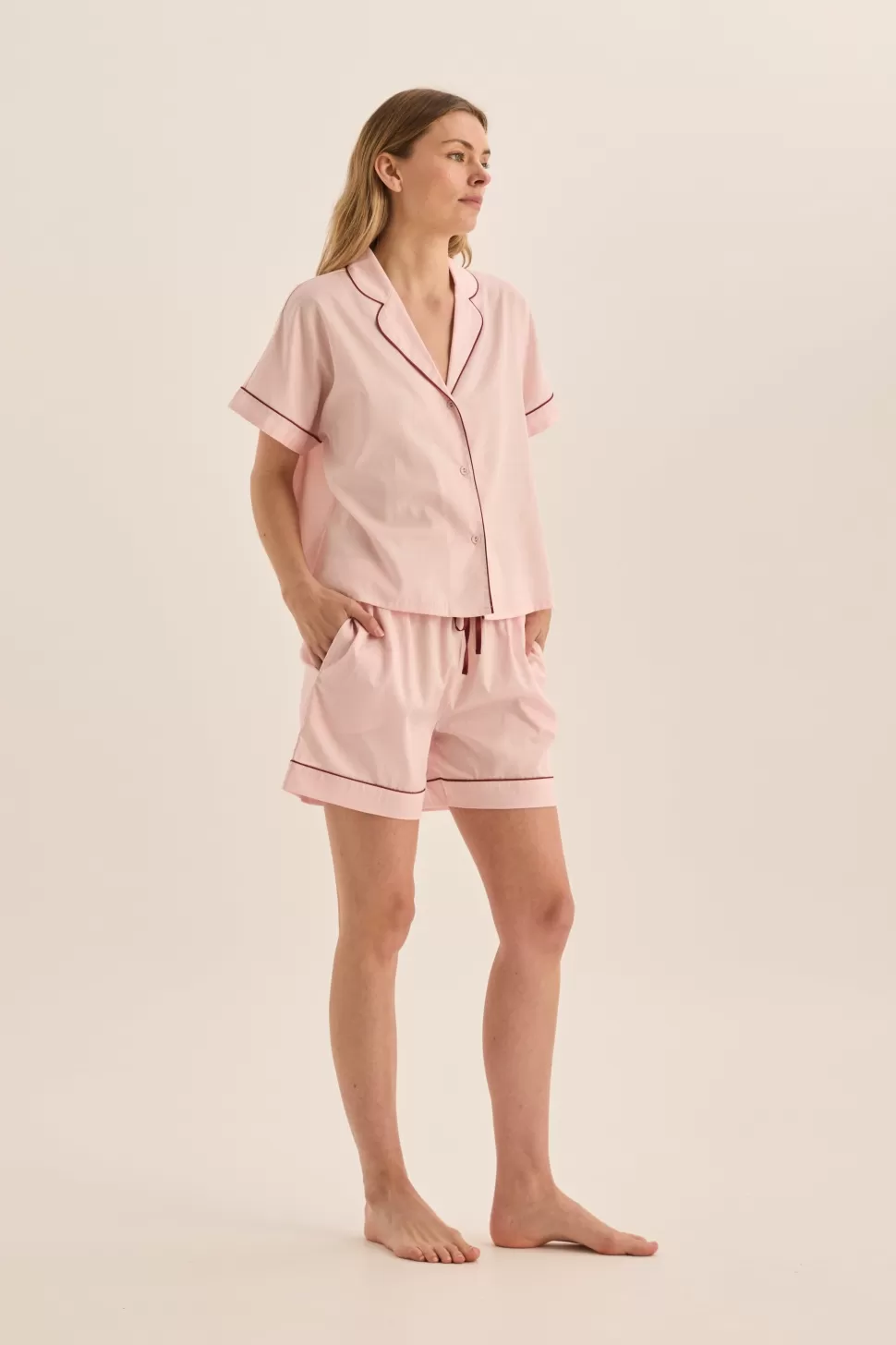 Gingerlily Pyjama Sets-Ariana Double Piping Short Set