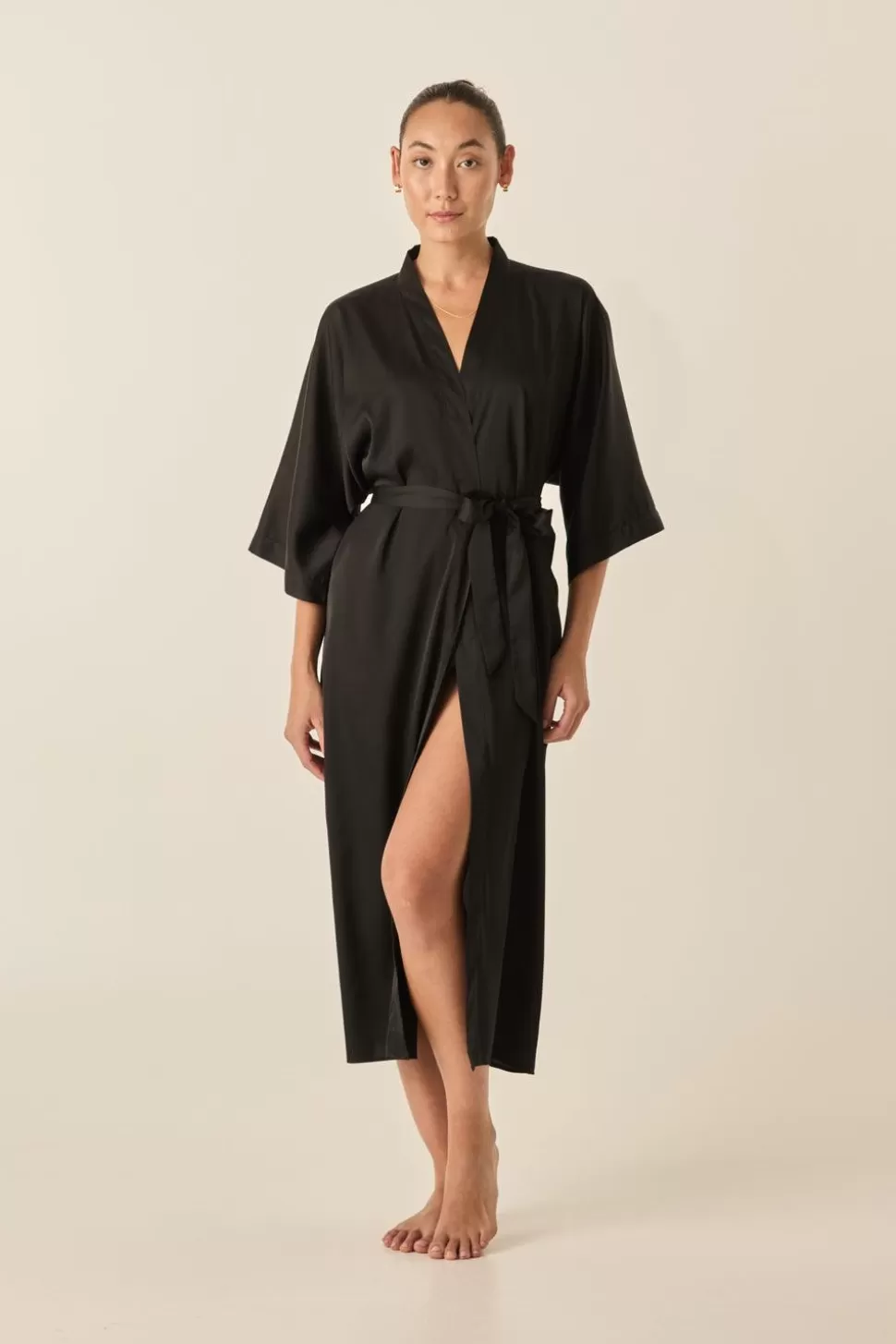 Gingerlily Robes-Bethany Silky Satin Robe