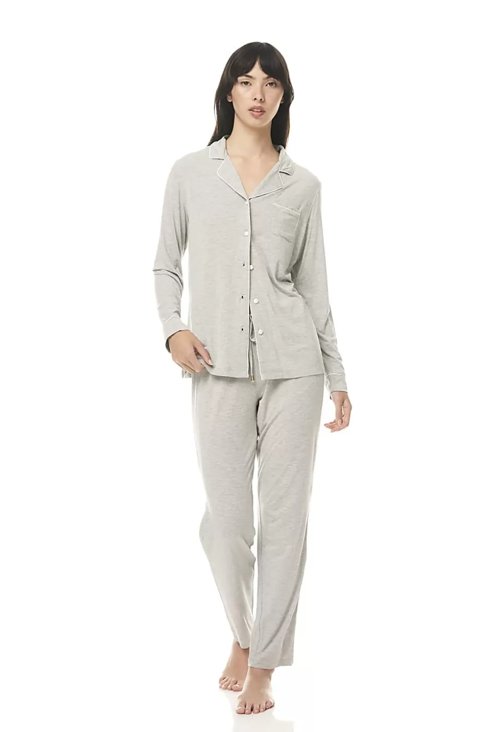 Gingerlily Softwear | Sale-Calandra Grey Modal Pj