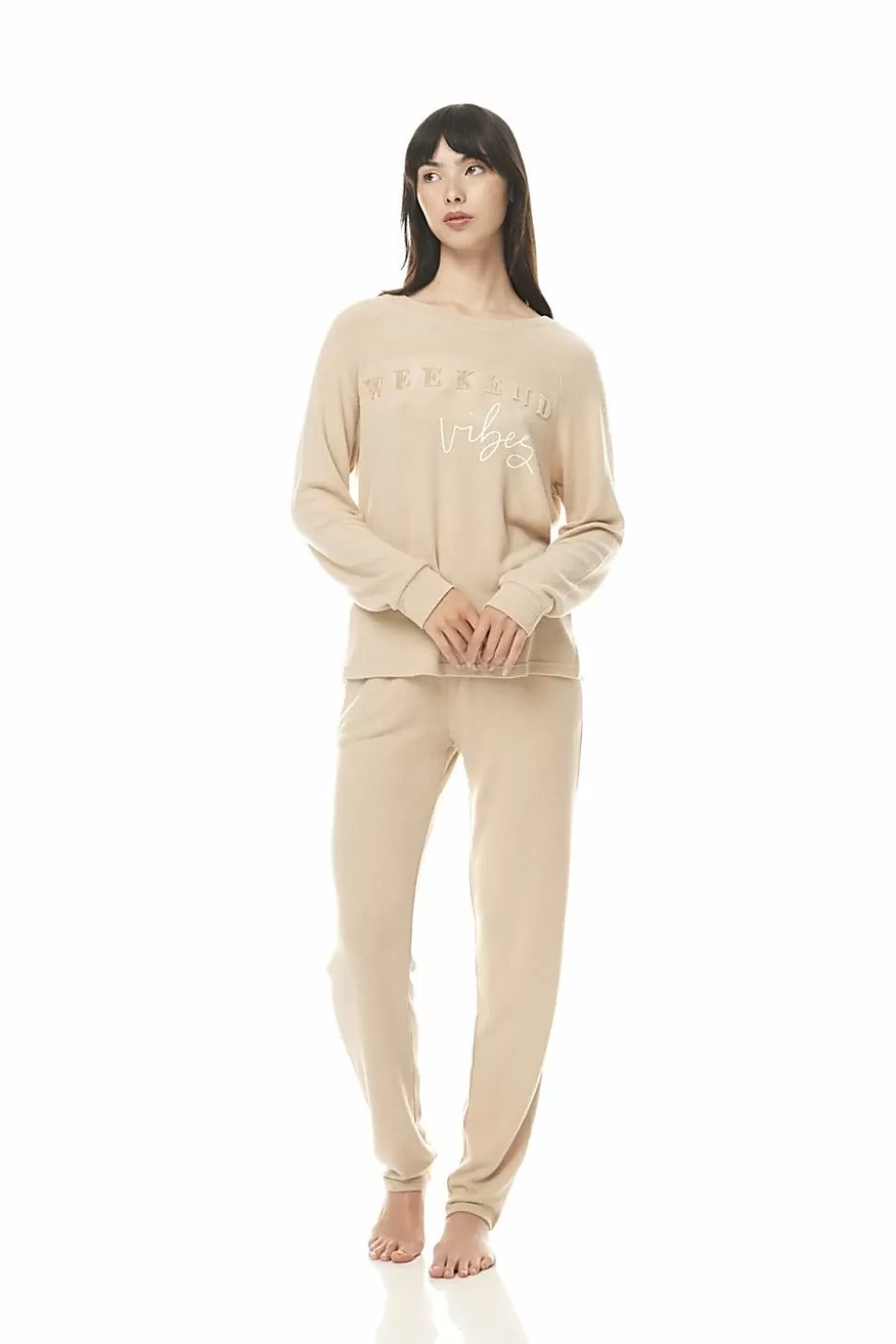 Gingerlily Sale | Loungewear-Carissa Biscuit Wv Lounge Set