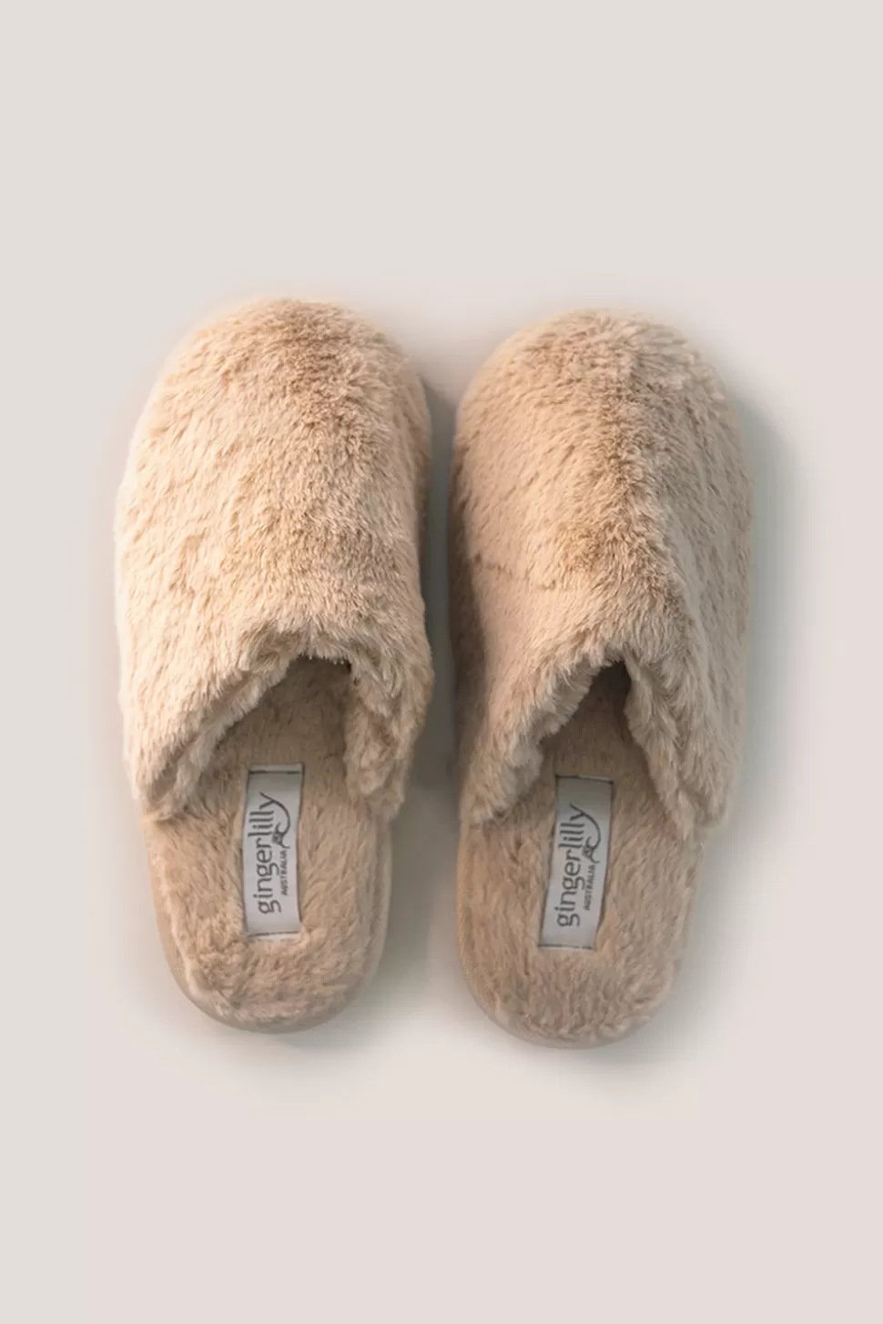 Gingerlily Sale | Slippers-Cortina Plush Fluffy Slipper Beige