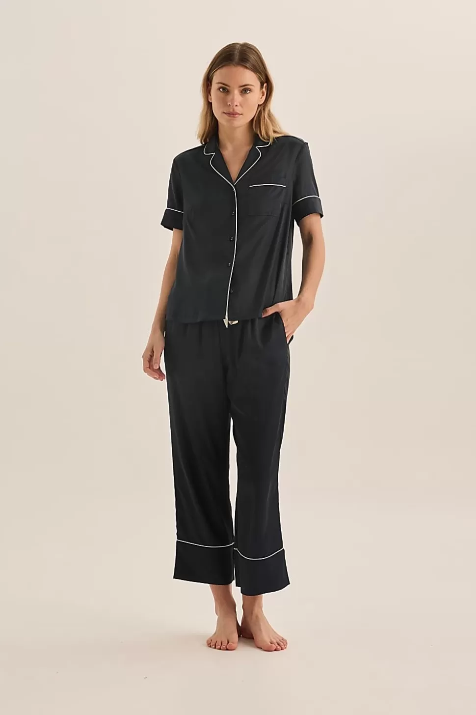 Gingerlily Pyjama Sets-Floriana Satin Pyjama