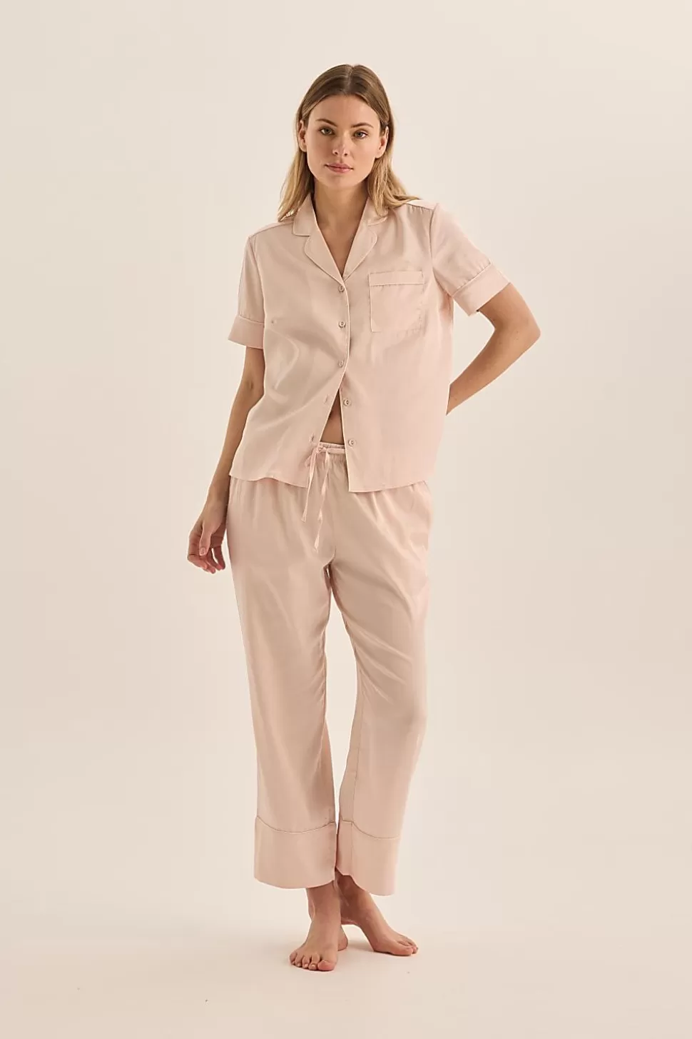 Gingerlily Pyjama Sets-Floriana Satin Pyjama