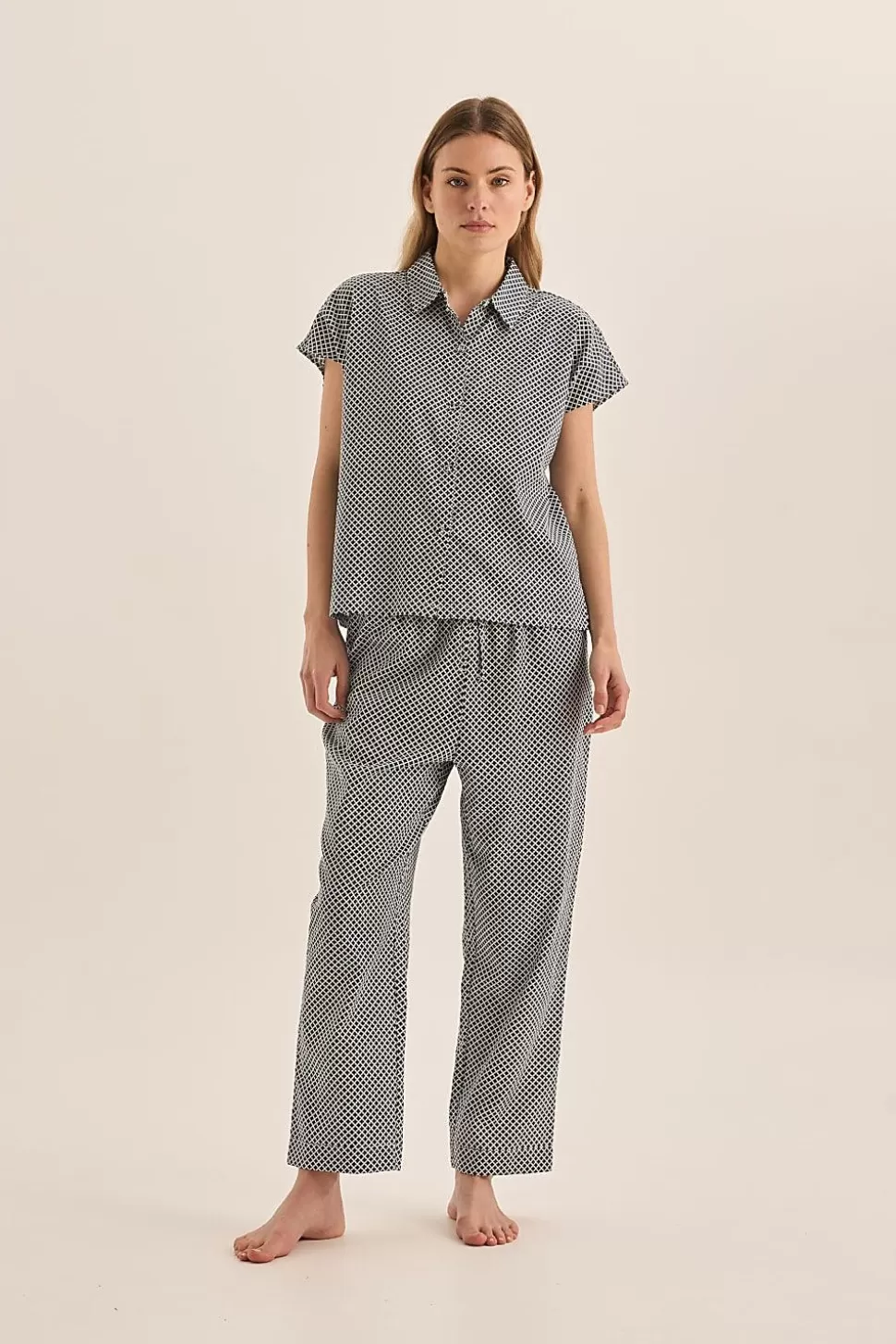 Gingerlily Pyjama Sets-Goldie Diamond Cotton PJ