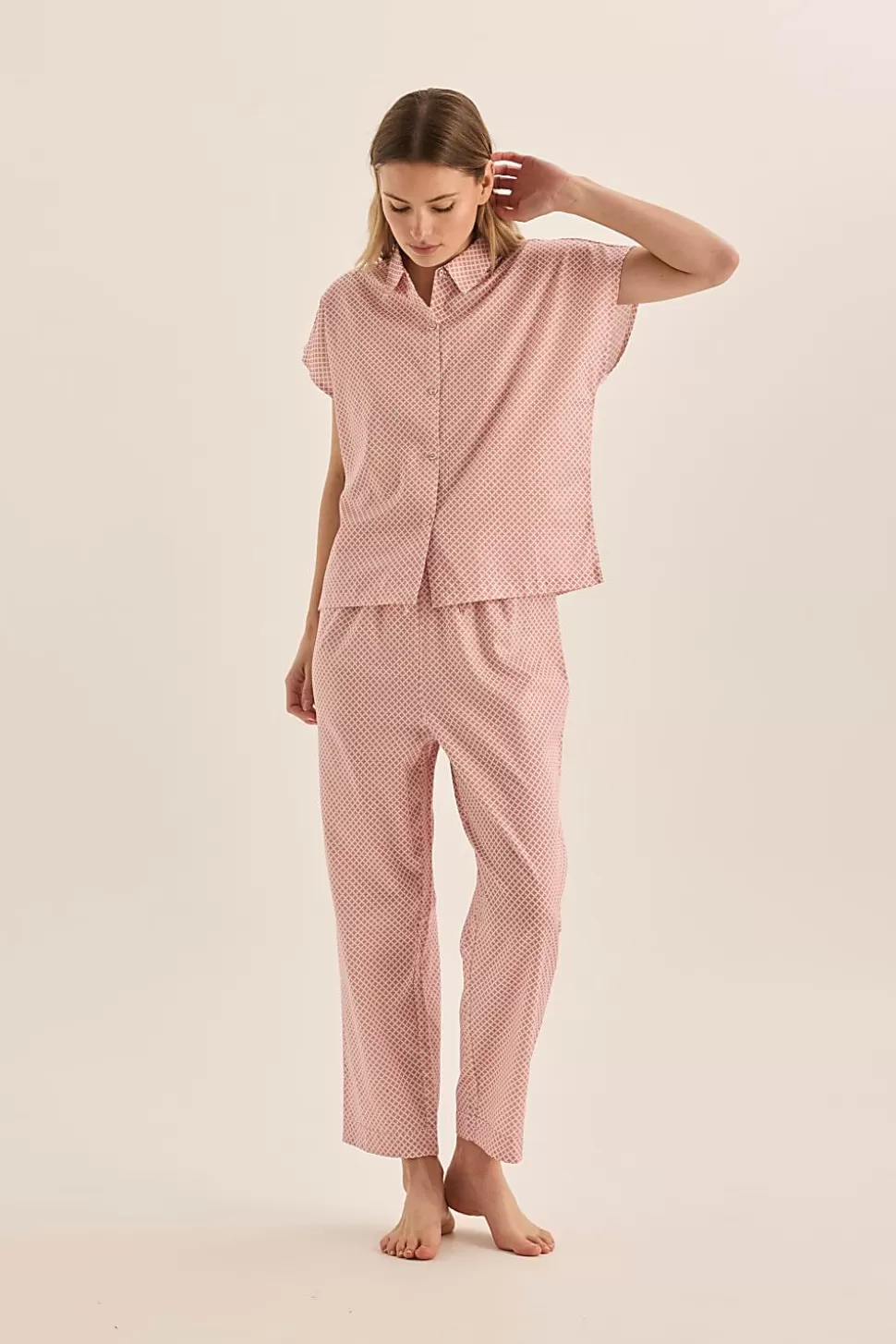 Gingerlily Pyjama Sets-Goldie Diamond Cotton PJ