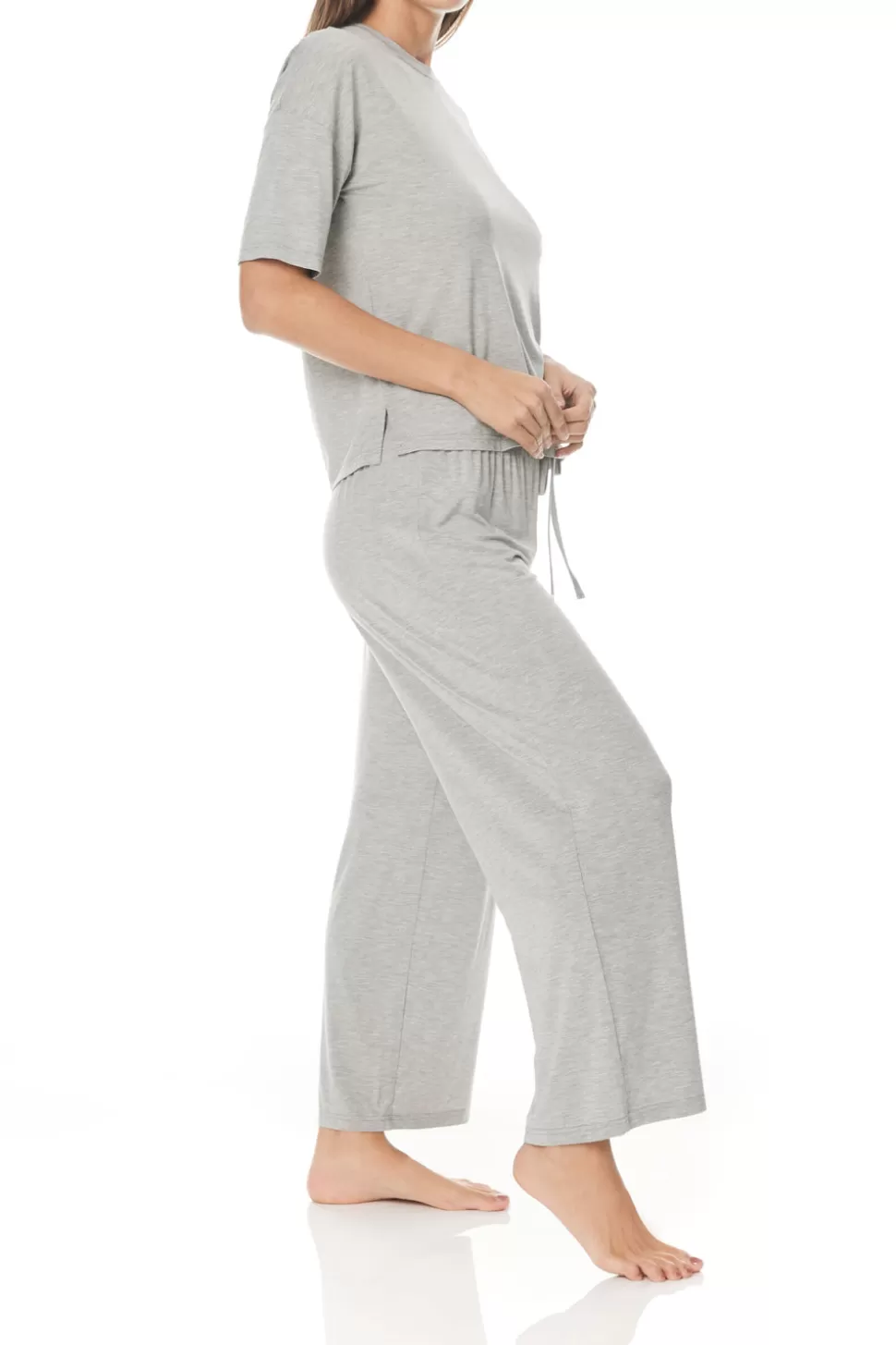 Gingerlily Softwear | Sale-Jules Grey Wide Leg Modal PJ