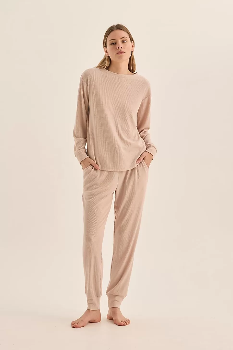 Gingerlily Sweats | Loungewear-Lainey Waffle Pyjama Set