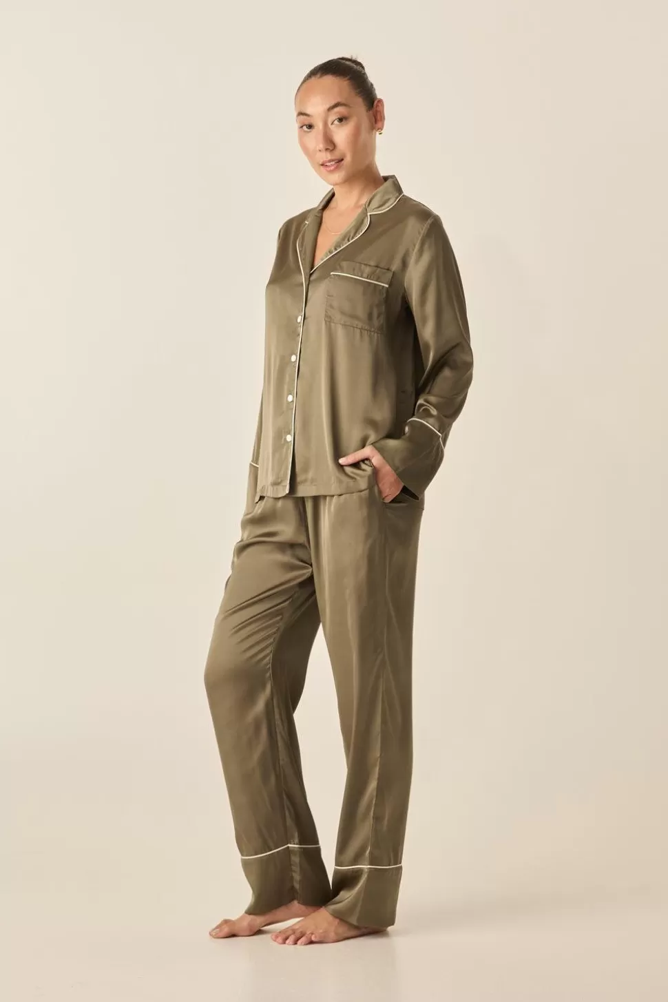 Gingerlily Pyjama Sets-Luella Silky Satin PJ Set