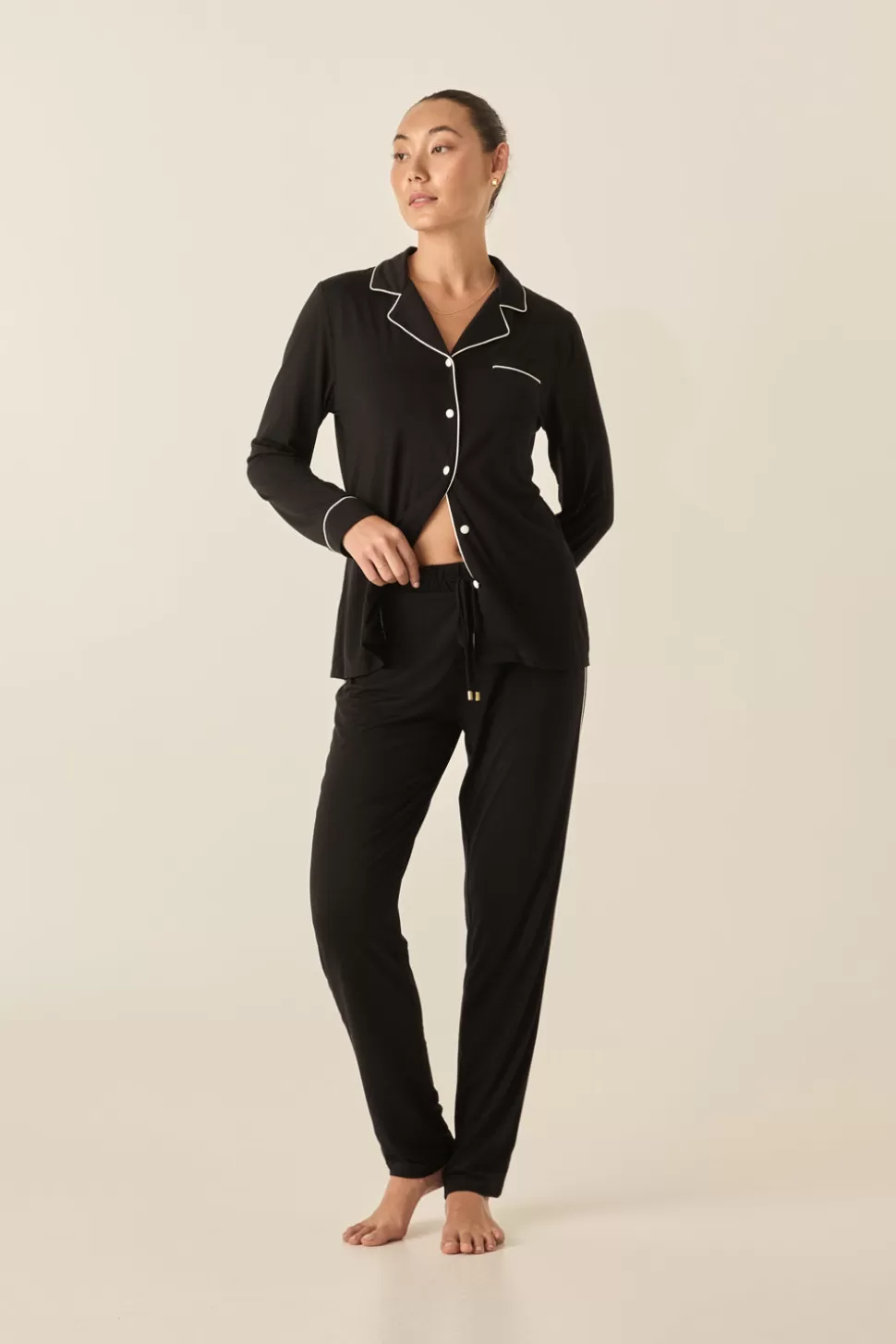 Gingerlily Softwear | Pyjama Sets-Marnie Black Bamboo Set