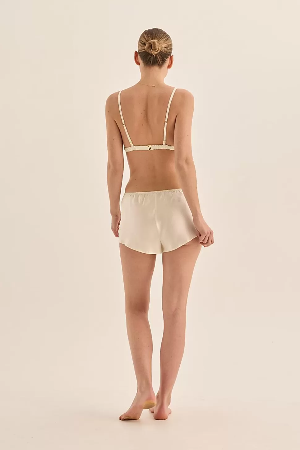 Gingerlily Intimates-Opal Pure Silk Bra and Short Set