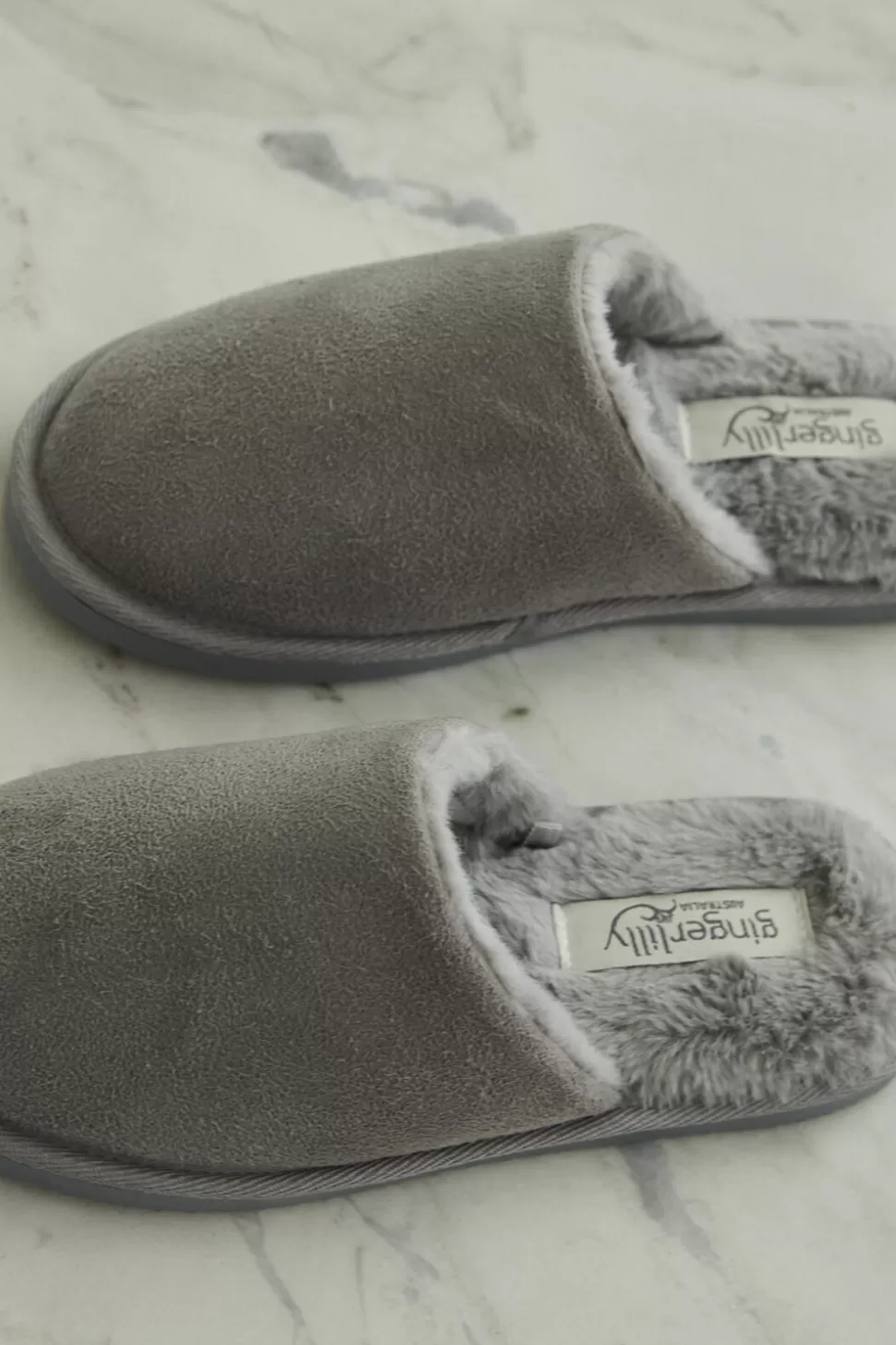 Gingerlily Sale | Slippers-St Moritz Mock Suede Slipper