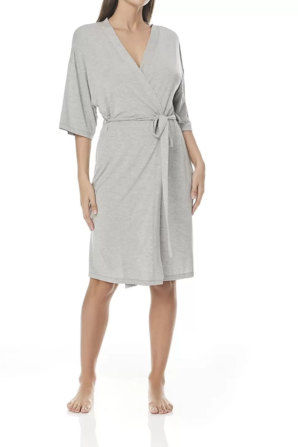 Gingerlily Softwear | Sale-Tavia Grey Bamboo Robe