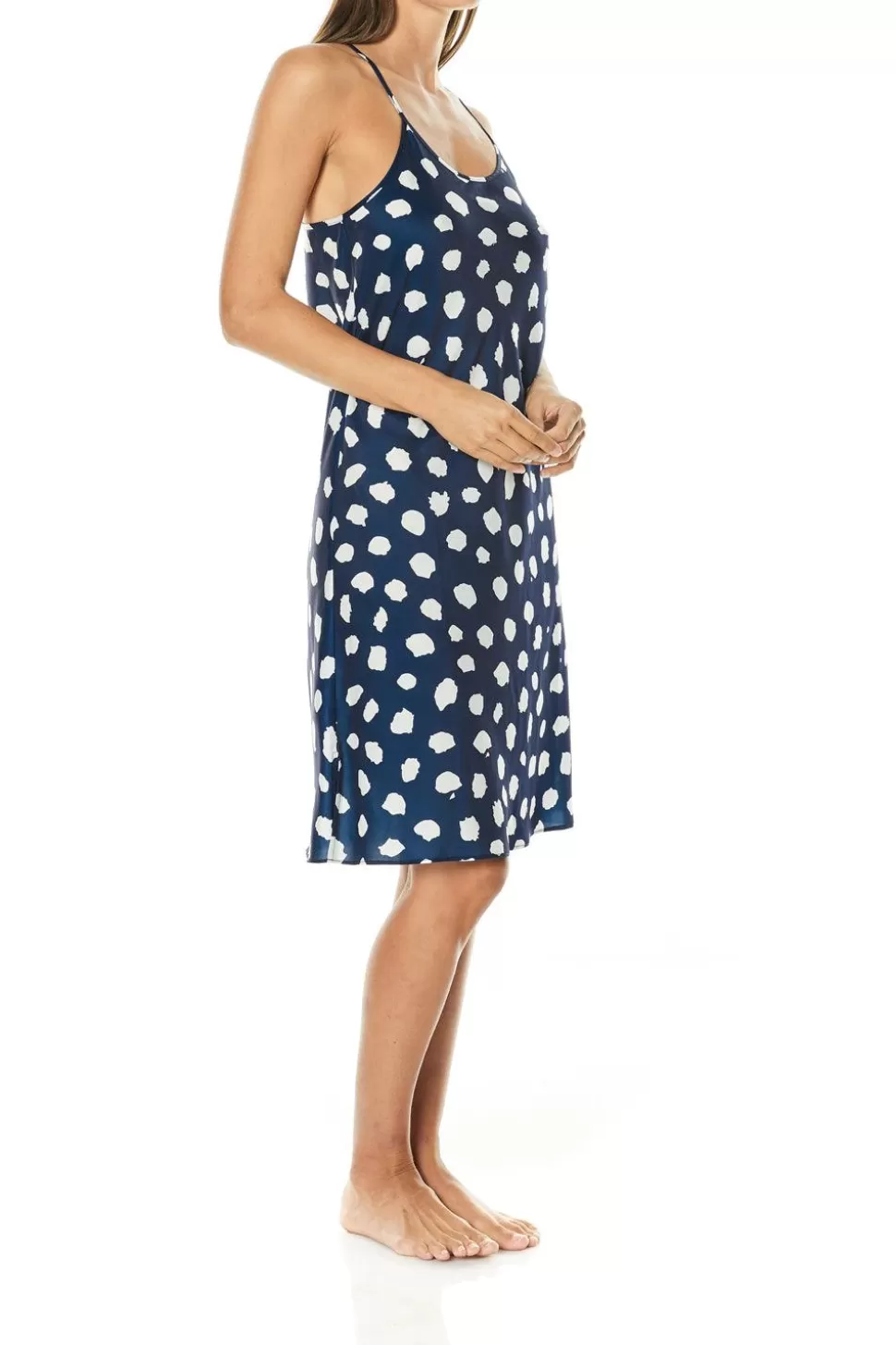 Gingerlily Sale | Nighties-Viola Navy Geo Spot Nightie